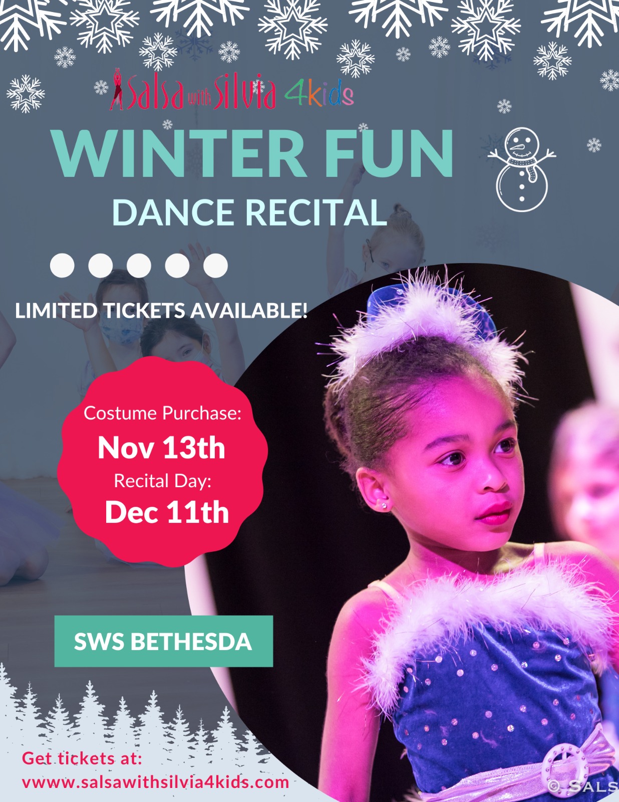 Winter Ful Winter Recital at Salsa with Silvia kids classes 2022 2023