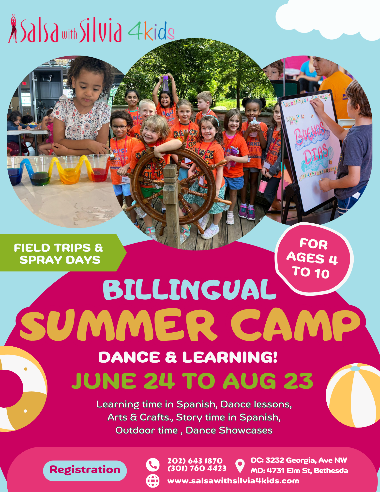 Billingual Summer Camp dance and learning in the DMV area