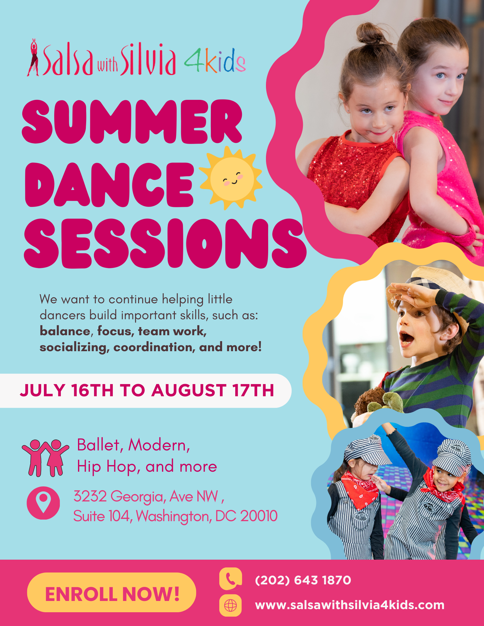 SUMMER DANCE CLASSES FOR KIDS IN WASHINGTON DC