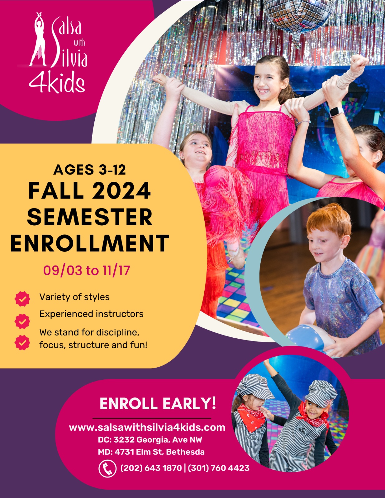 Fall semester 2024 Kids Dance Semester DC Bethesda