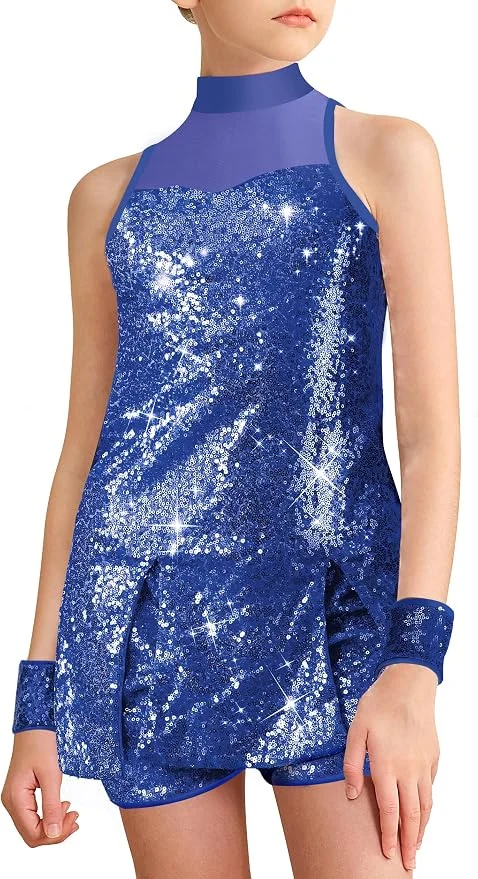 Blue sequin romper costume – Welcome to Broadway! recital