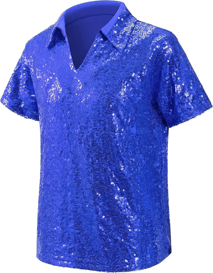 Blue sequin shirt costume – Welcome to Broadway! recital