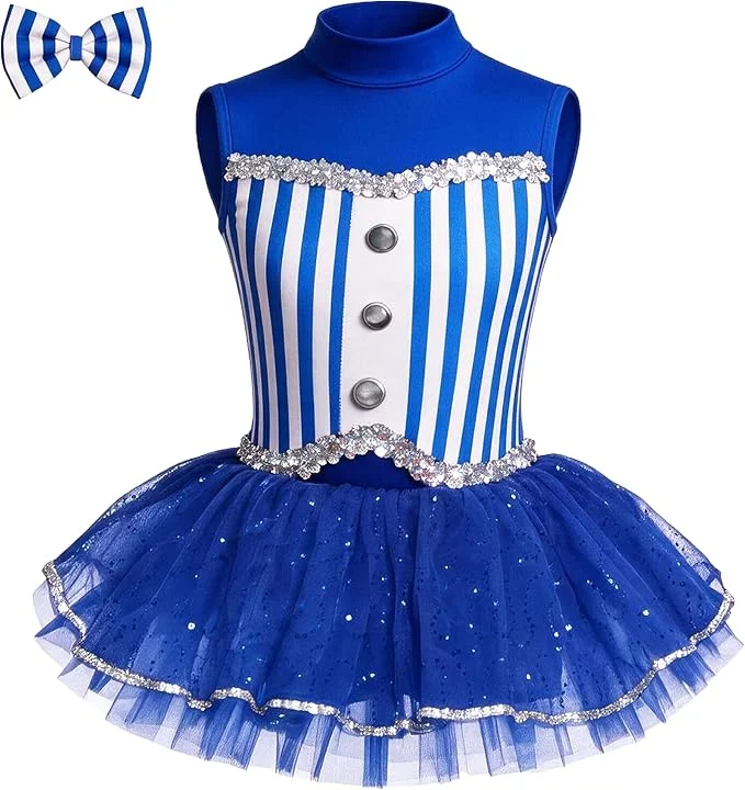 Blue striped tutu dress costume – Welcome to Broadway! recital